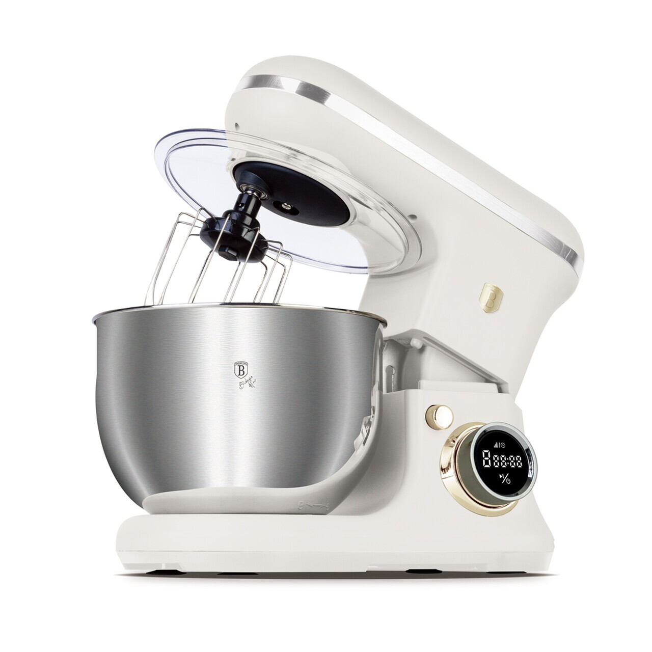Robot de bucatarie digital Berlinger Haus, Sahara, 1500W, inox/plastic, crem mat/argintiu - imagine 6